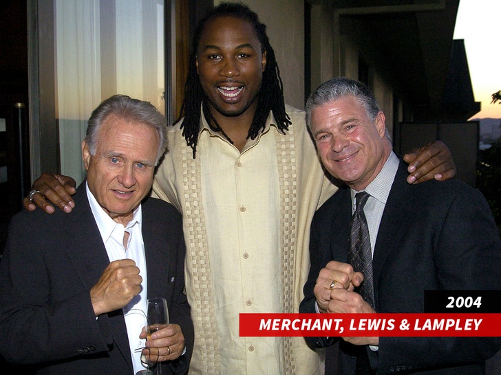 Larry Merchant, Lennox Lewis and Jim Lampley