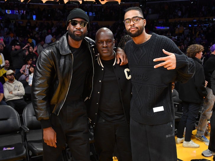 Stars At The Lakers vs. Heat Game