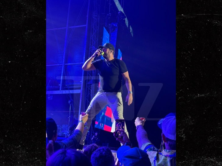 luke bryan concert fan watching packers game tmz 3