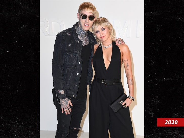 trace and miley cyrus getty 1