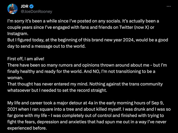 joe don rooney statement