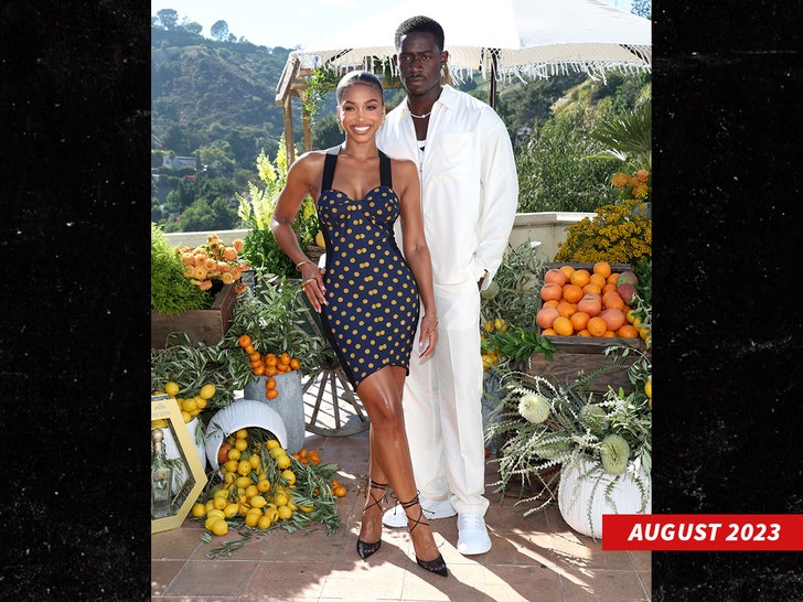 Lori Harvey and damson idris 2023 getty 1