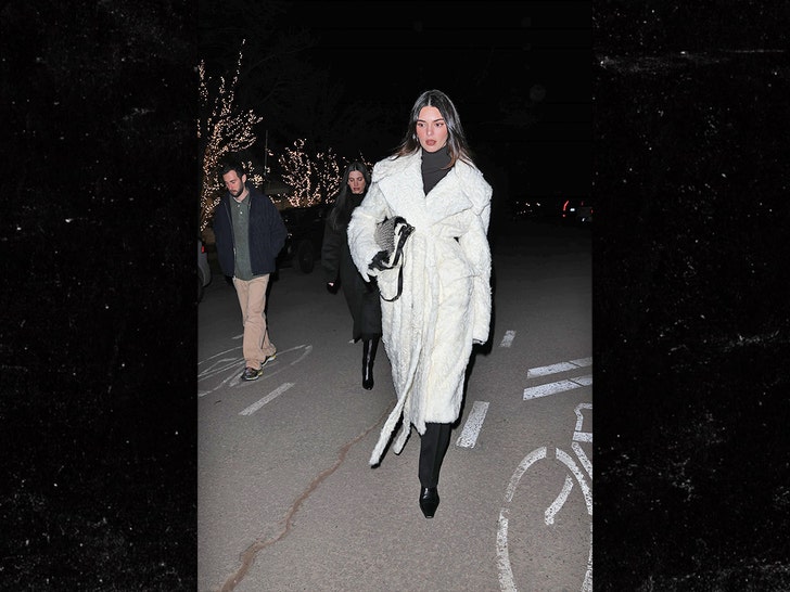 Kendall Jenner hits Catch Steakhouse in Aspen bg