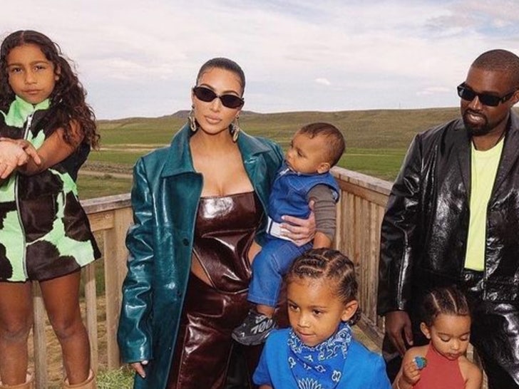 Kim Kardashian and the Kids