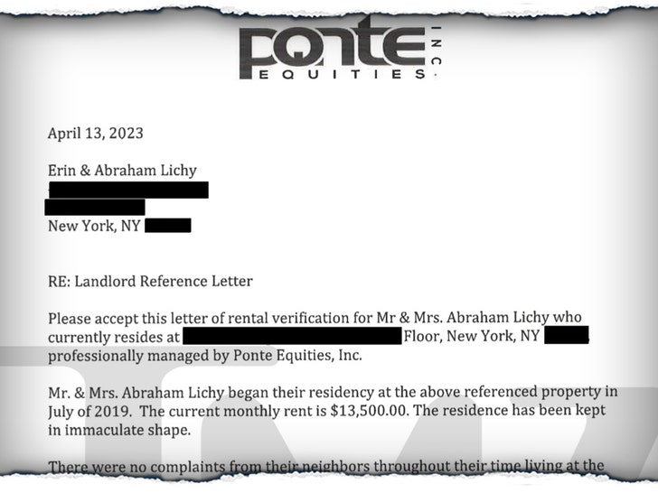 Erin and Abraham Lichy landlord reference letter launch