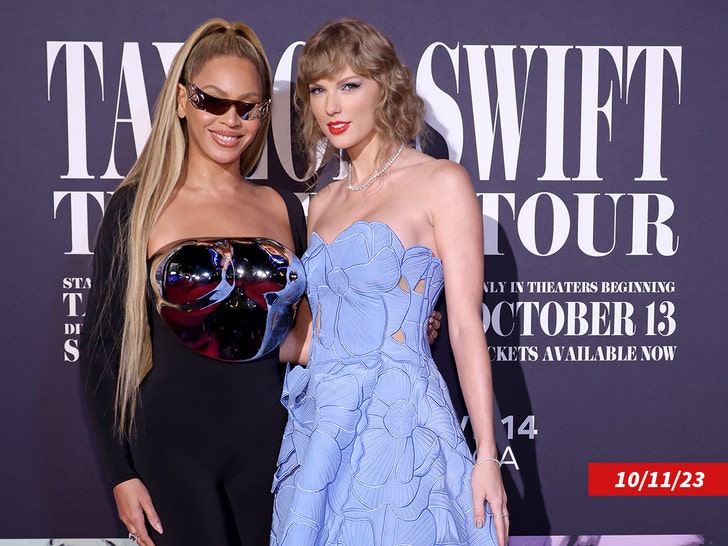 beyonce and taylor swift era premiere getty 1