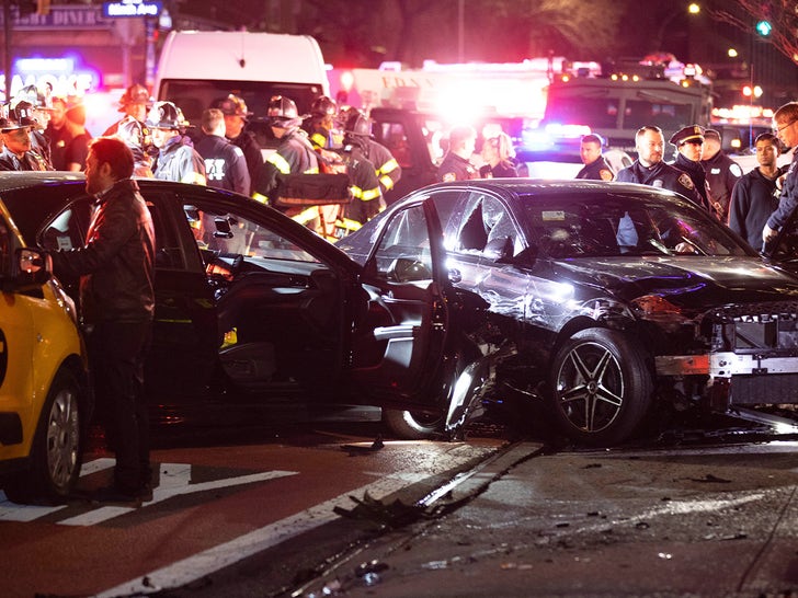 Mercedes Benz New Years Car Accident In NYC