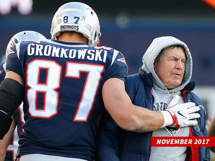 011824 bill belicheck rob gronkowski_getty