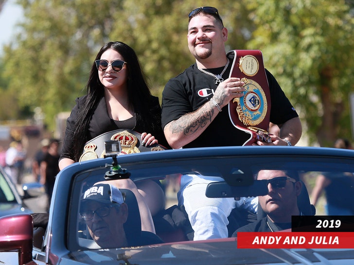 andy ruiz boxer and gf julie getty