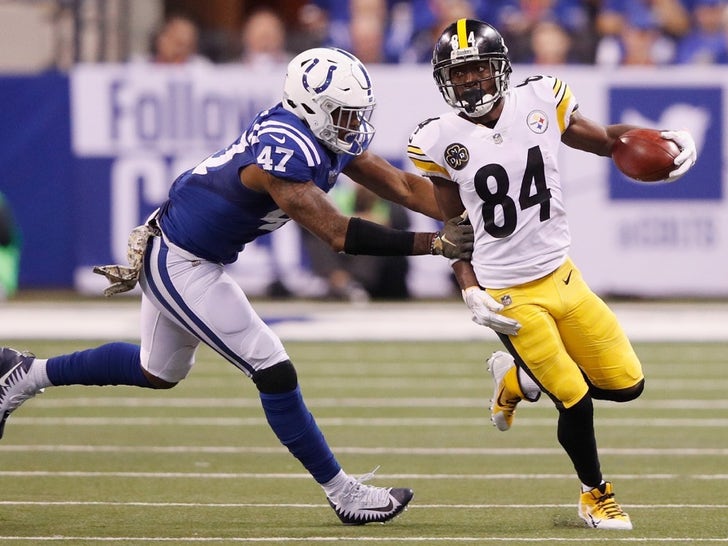 Antonio Brown On The Field