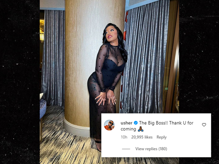 usher comments on keke palmer photo