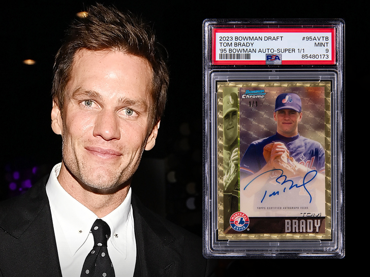 Tom brady baseball card