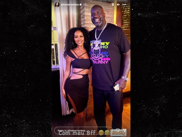 shaq and ALINE BERNARDES