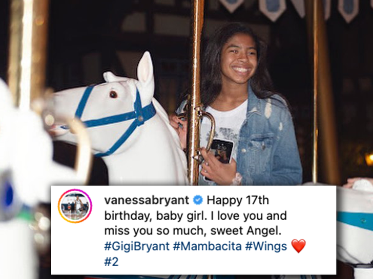 vanessa bryant instagram post to gigi bryant
