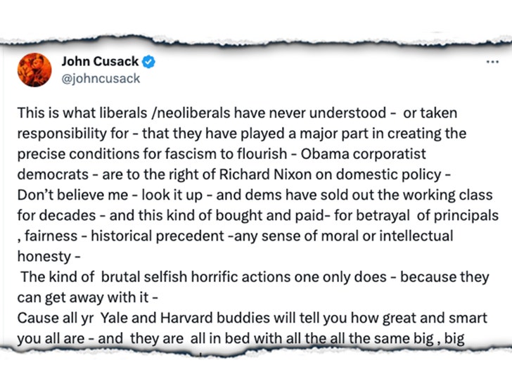 john cusack twitter post launch