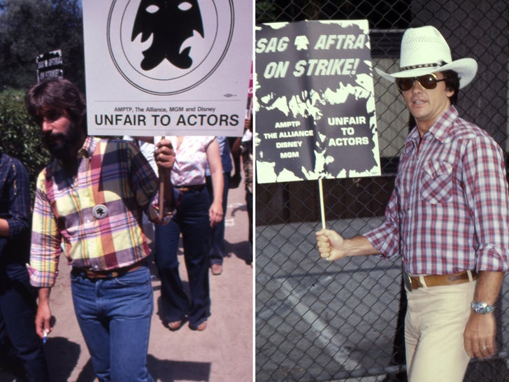 Actors Picket During The SAG Strike in 1980