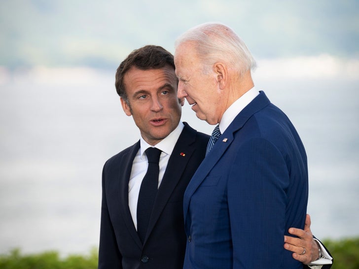 Emmanuel Macron Hard At Work