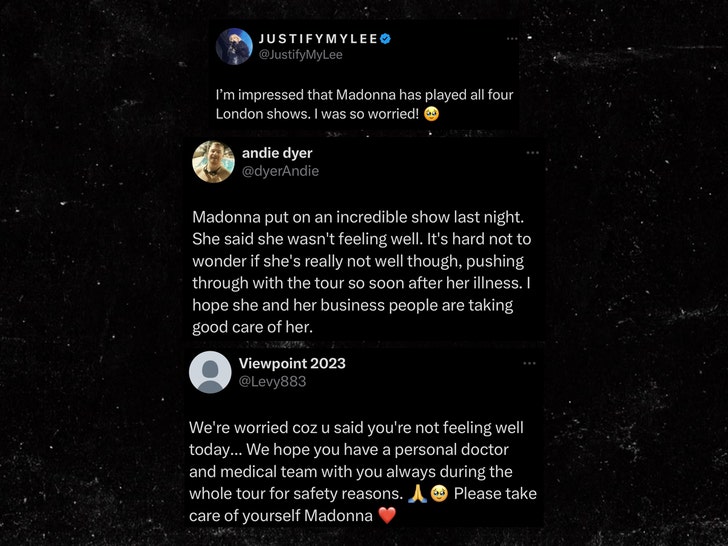 Fans Concerned about Madonna Health on Tour twitter