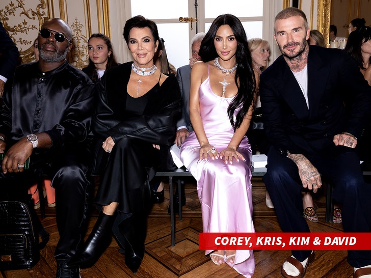 corey gamble kris jenner kim kardashian david beckham