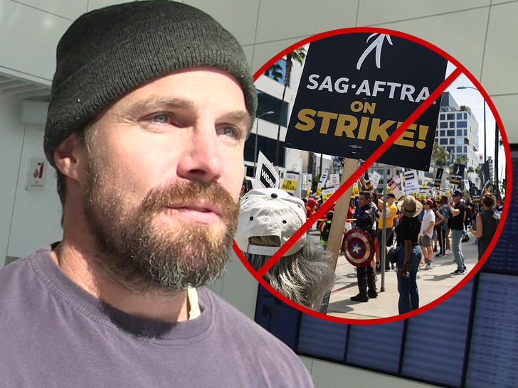 stephen amell, SAG Strike