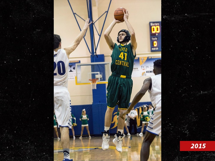 7a5e2f495a34497aa182d96b3ece37d9_md Connor Sturgeon launches a shot against Christian Academy Indiana