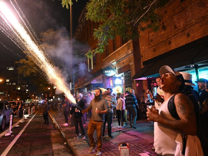 Nuggets Fans Celebrate In The Streets