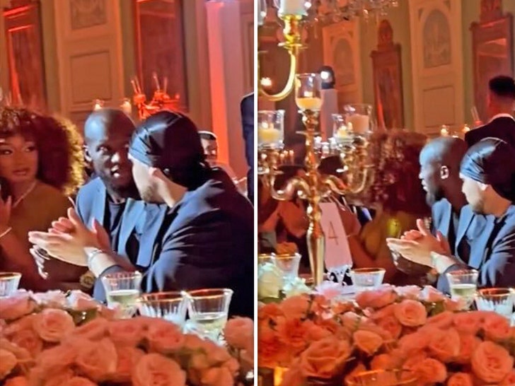 Romelu Lukaku spotted with Megan Thee Stallion at Lautaro Martinez wedding no credit