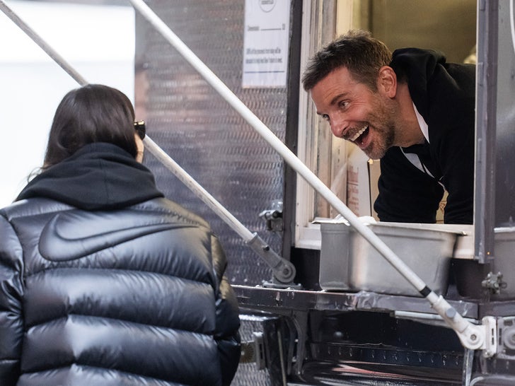 Irina Shayk Visits Bradley Cooper at His Food Truck