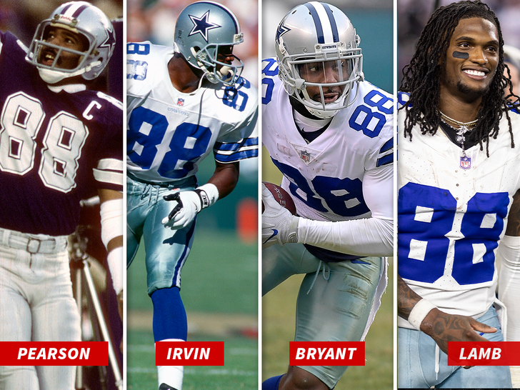 Drew Pearson, Michael Irvin, Dez Bryant and CeeDee Lamb