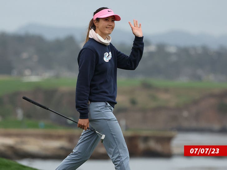 1027 michelle wie at the US open getty
