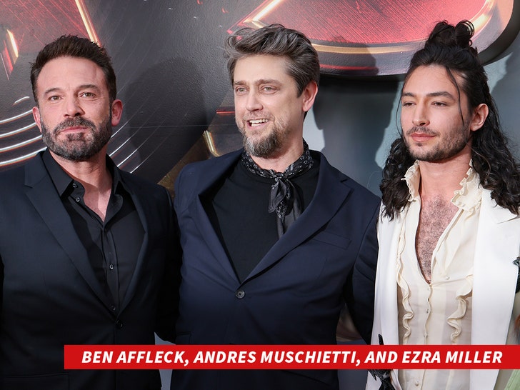 ben affleck andres muschietti and ezra miller 2