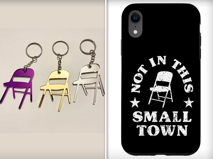 montgomery fight merch chair earings and phone case 1
