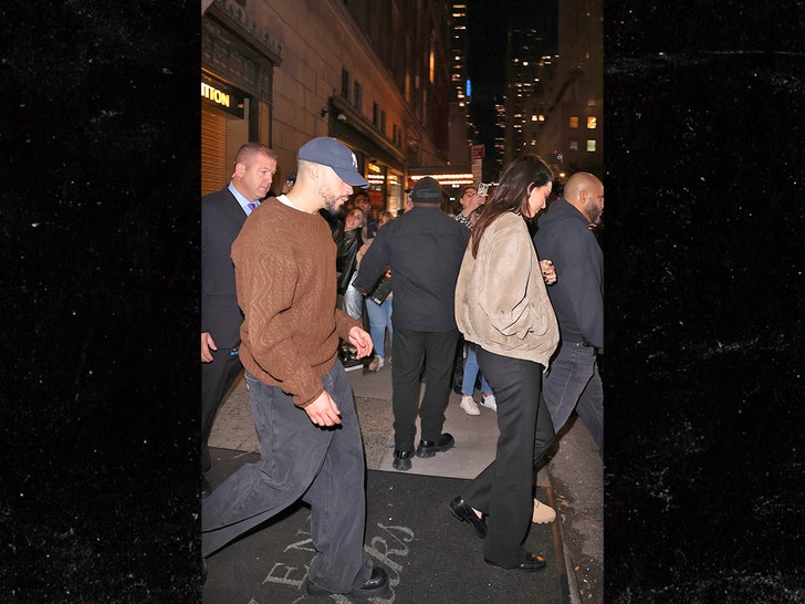 kendall jenner and bad bunny leaving snl 2