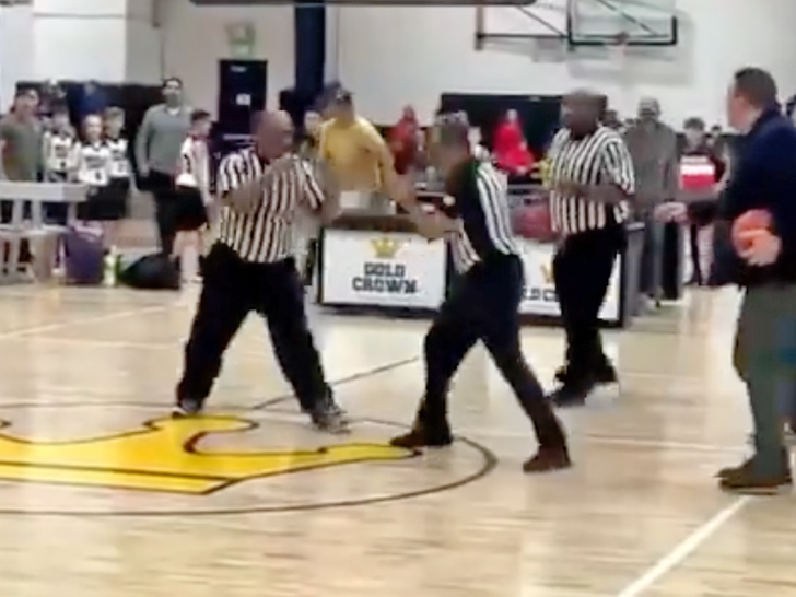 referees throwing punches