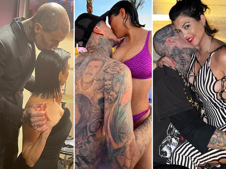 Kourtney Kardashian and Travis Barker Together