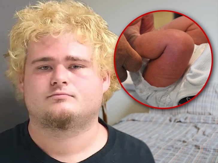 Timothoes Powell Holly Hill Police Department baby getty 1