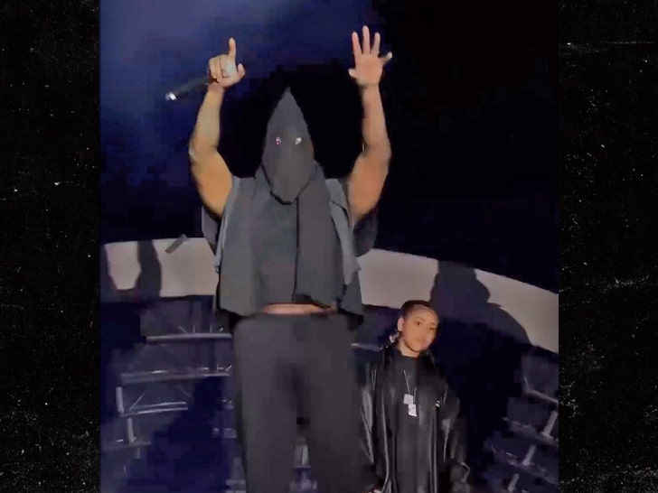 kanye west in black kkk hoodie