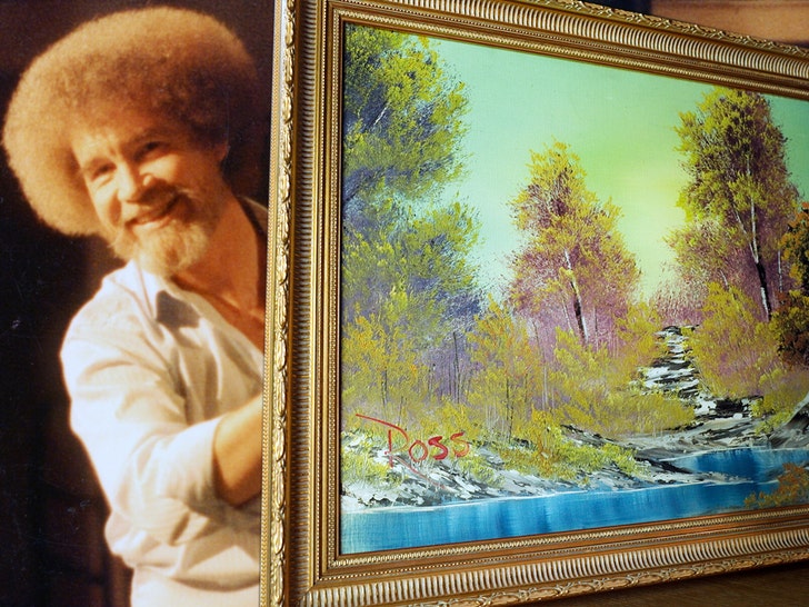 bob ross and painting everett and ap