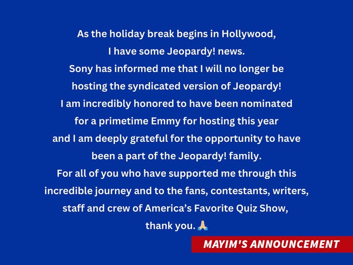 Mayim Bialik announcement