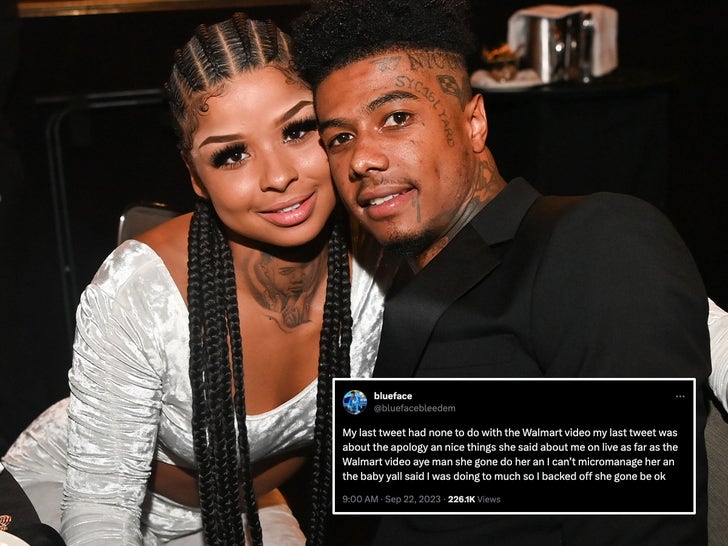 Blueface Confronts Chrisean Rock's Walmart Video -- The Tweets