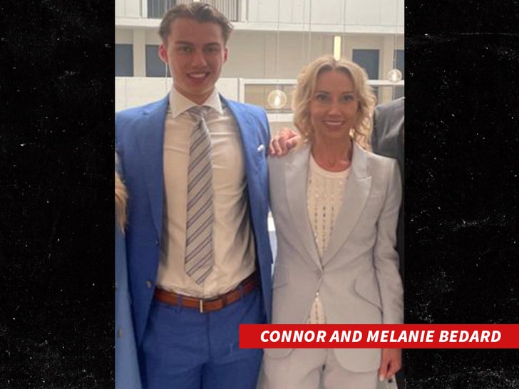 connor bedard and his mom insta 2