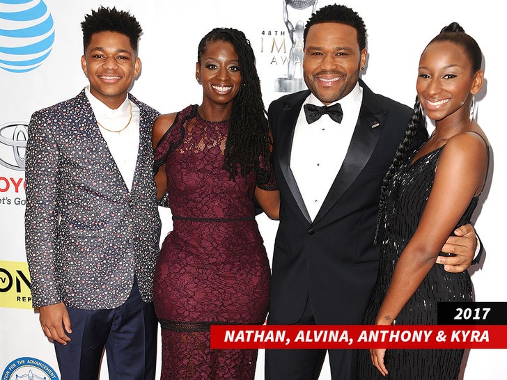 Anthony Anderson & Alvina Stewart  getty family