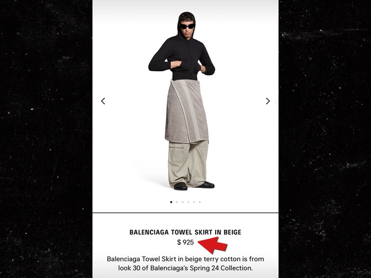 Balenciaga Towel Skirt