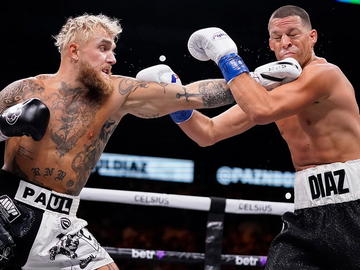 Jake Paul Vs Nate Diaz -- Fight Photos