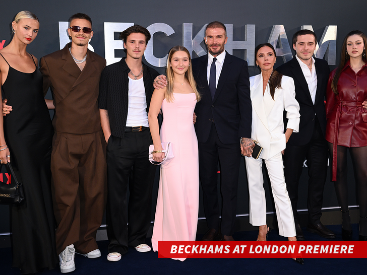 Beckhams at London Premiere