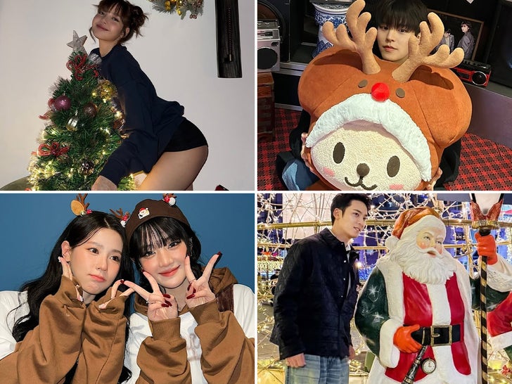 K-Pop Idols Diving Into The Christmas Spirit