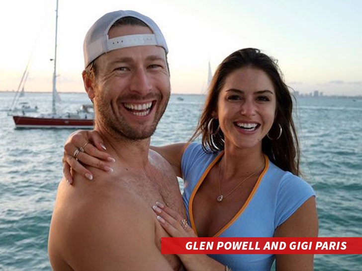 Glen Powell and Gigi Paris insta