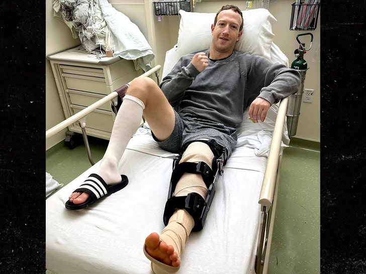 Mark Zuckerberg torn acl hospital insta 2