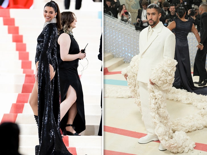 bad bunny and kendall jenner getty