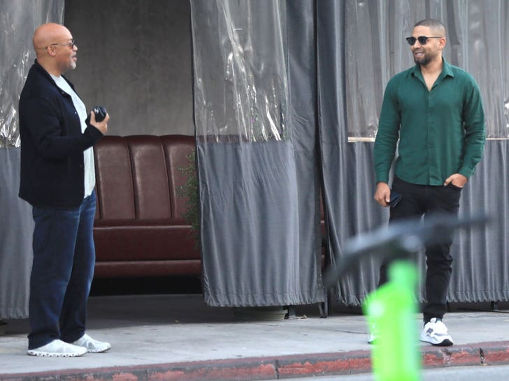 Jussie Smollett was seen having a reunion lunch with Brett Mahoney